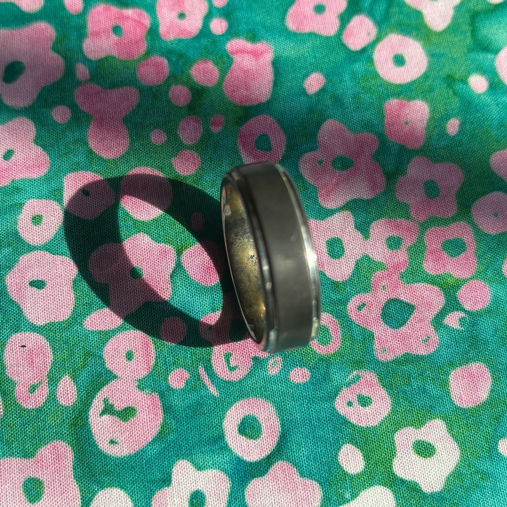 Sleek Black Ring